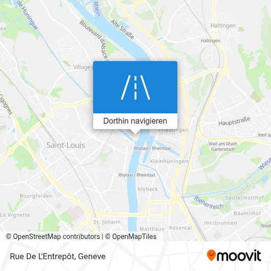 Rue De L'Entrepôt Karte