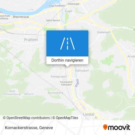 Kornackerstrasse Karte