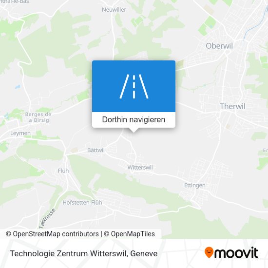 Technologie Zentrum Witterswil Karte