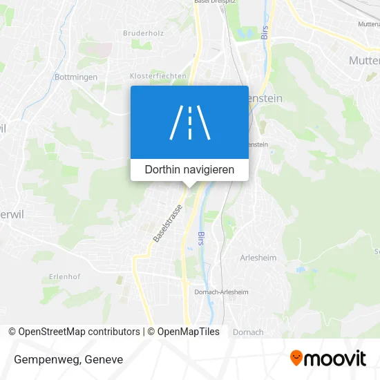 Gempenweg Karte
