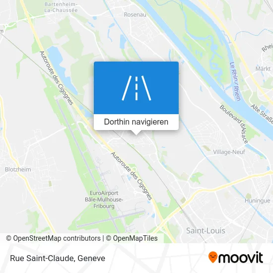 Rue Saint-Claude Karte