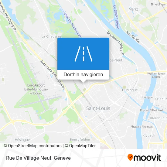 Rue De Village-Neuf Karte