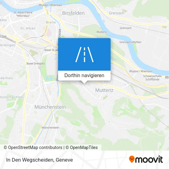 In Den Wegscheiden Karte