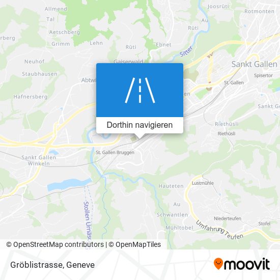 Gröblistrasse Karte