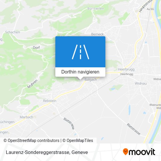 Laurenz-Sondereggerstrasse Karte