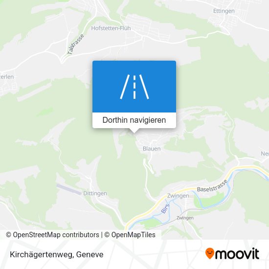 Kirchägertenweg Karte