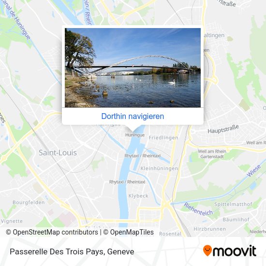 Passerelle Des Trois Pays Karte