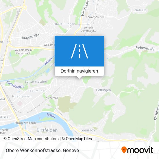 Obere Wenkenhofstrasse Karte