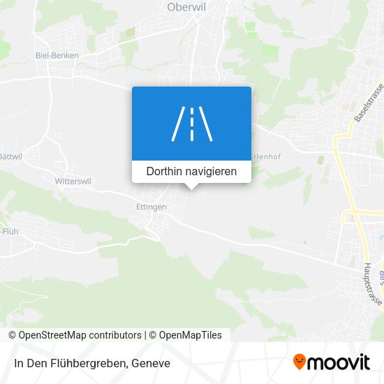 In Den Flühbergreben Karte
