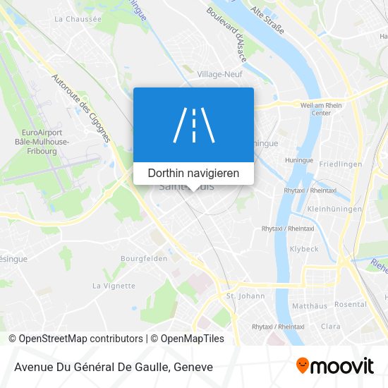 Avenue Du Général De Gaulle Karte