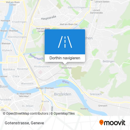 Gotenstrasse Karte