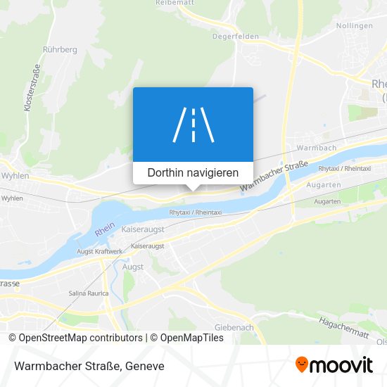 Warmbacher Straße Karte