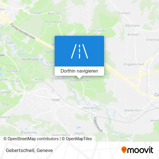 Gebertschwil Karte