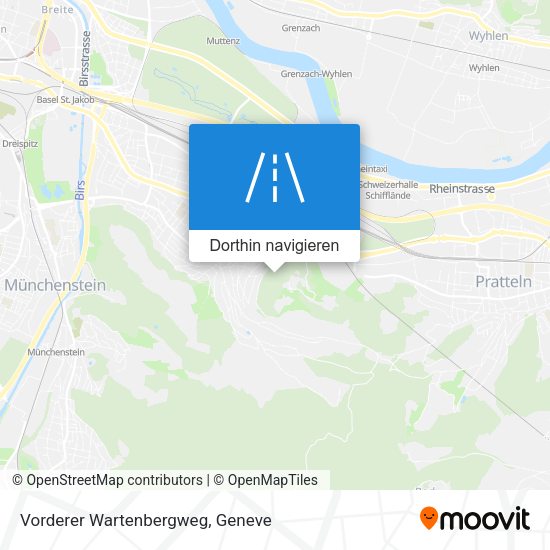 Vorderer Wartenbergweg Karte
