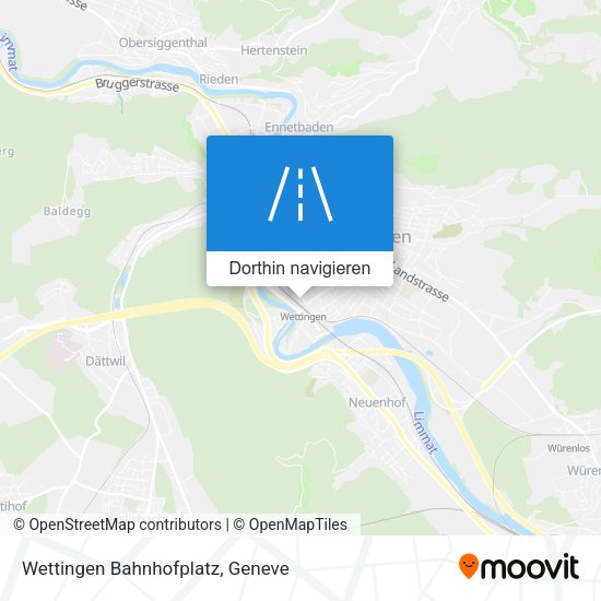 Wettingen Bahnhofplatz Karte