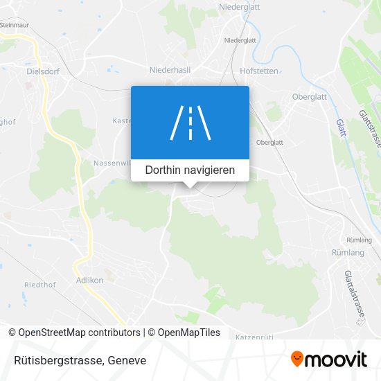 Rütisbergstrasse Karte