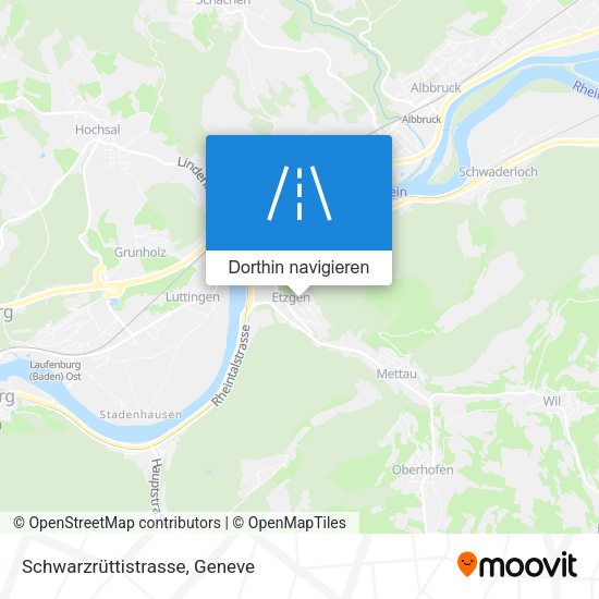 Schwarzrüttistrasse Karte