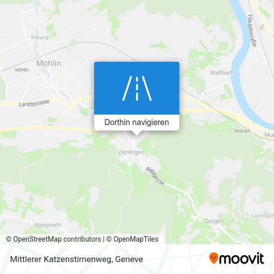 Mittlerer Katzenstirnenweg Karte