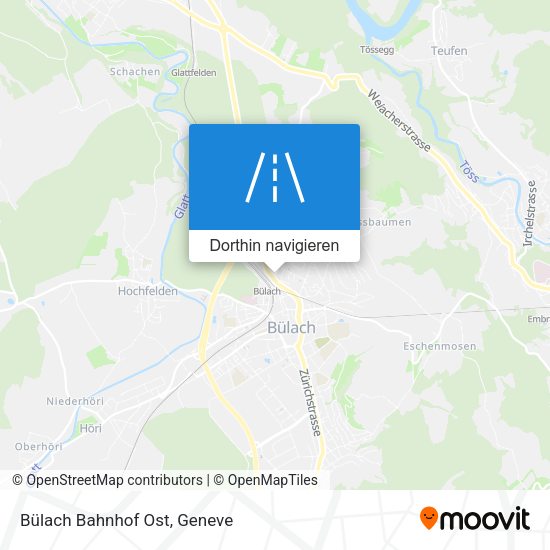 Bülach Bahnhof Ost Karte