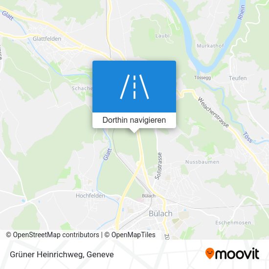 Grüner Heinrichweg Karte