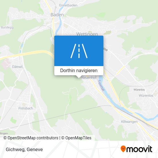 Gichweg Karte