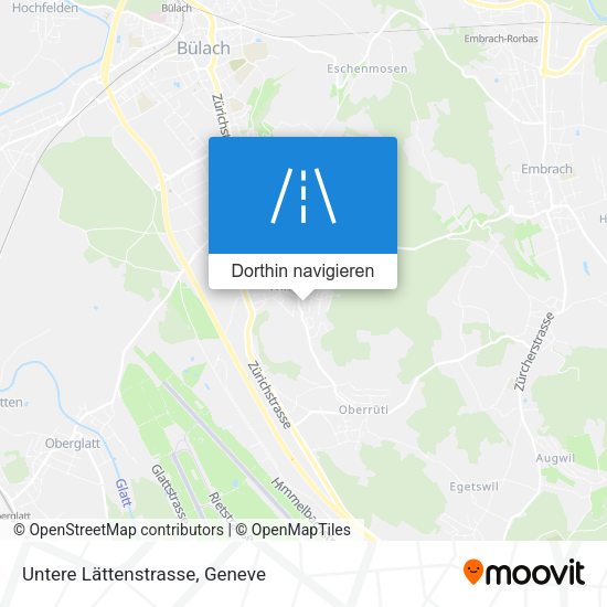 Untere Lättenstrasse Karte