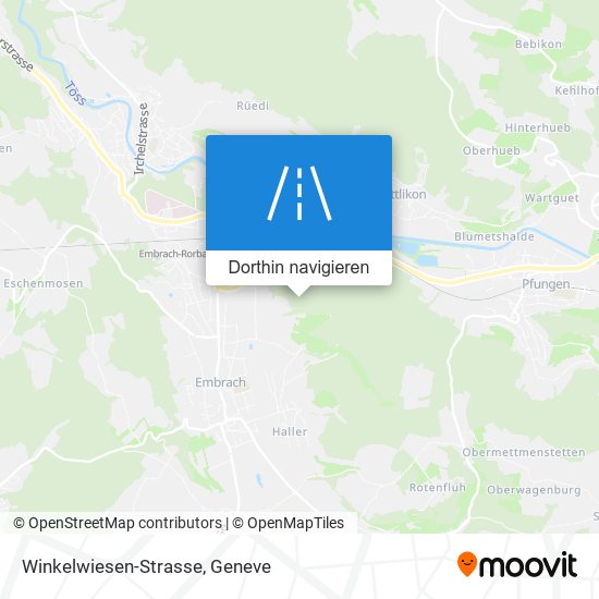 Winkelwiesen-Strasse Karte