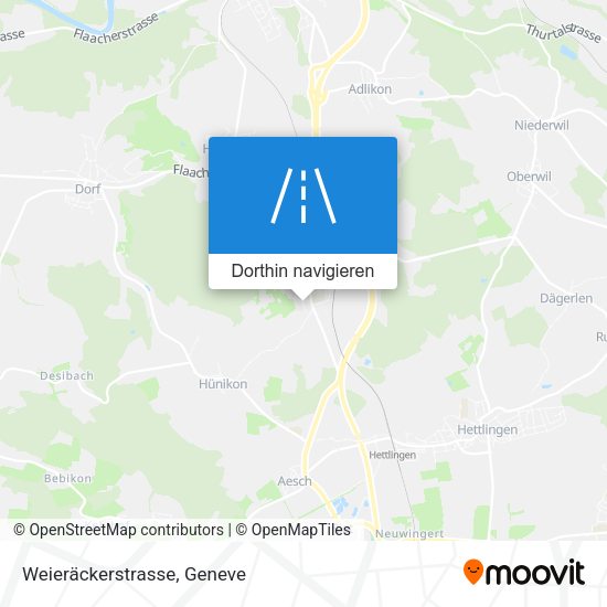 Weieräckerstrasse Karte