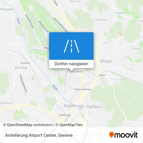 Anlieferung Airport Center Karte