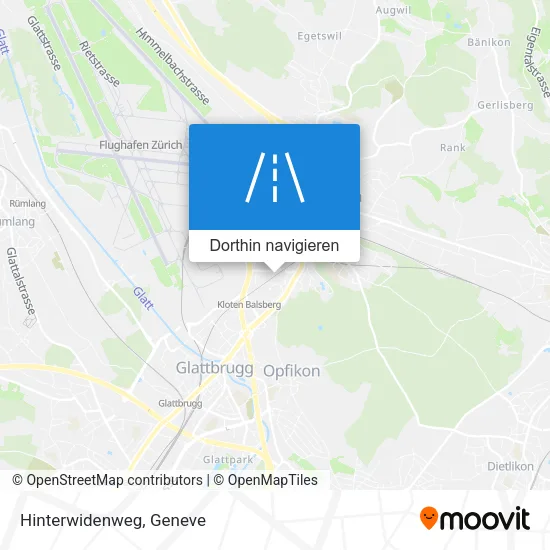 Hinterwidenweg Karte