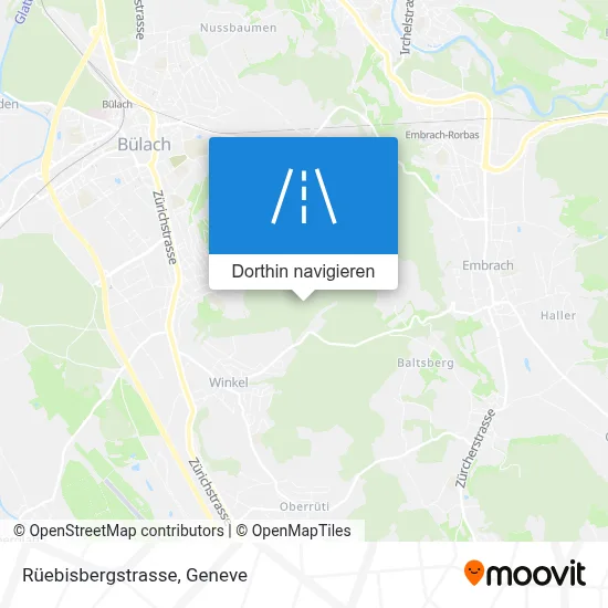 Rüebisbergstrasse Karte