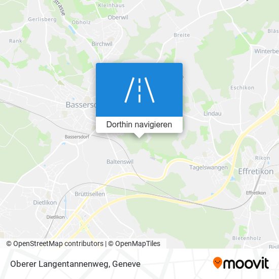 Oberer Langentannenweg Karte