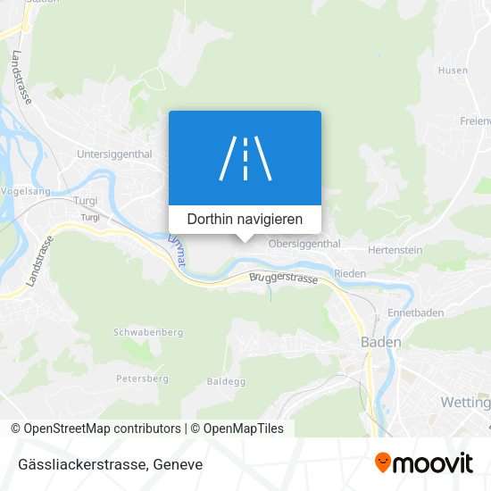 Gässliackerstrasse Karte
