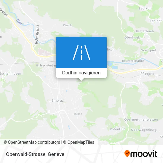 Oberwald-Strasse Karte