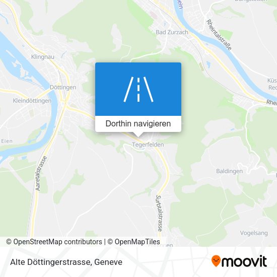 Alte Döttingerstrasse Karte