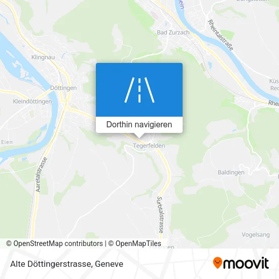 Alte Döttingerstrasse Karte