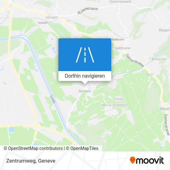 Zentrumweg Karte