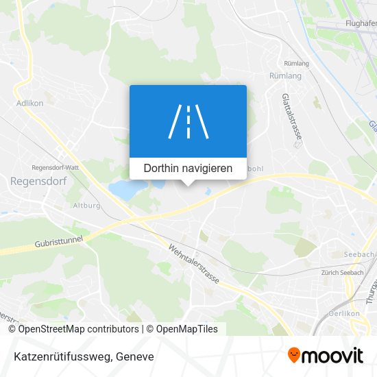 Katzenrütifussweg Karte