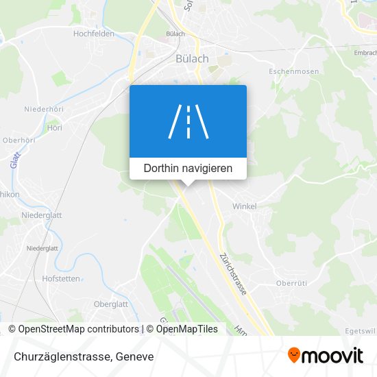 Churzäglenstrasse Karte