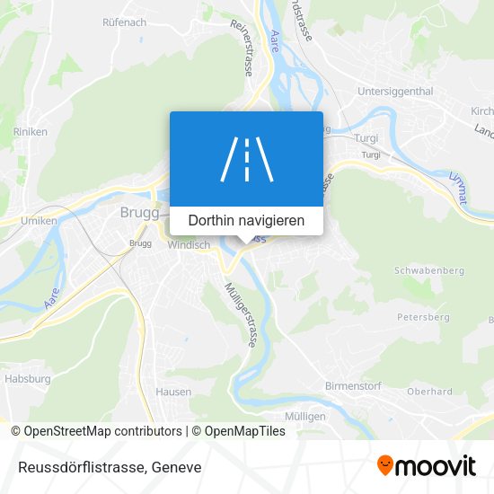 Reussdörflistrasse Karte