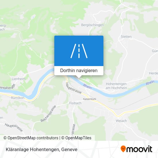 Kläranlage Hohentengen Karte