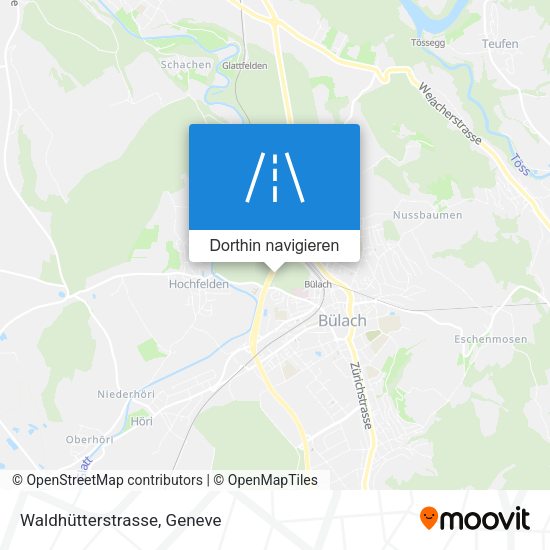 Waldhütterstrasse Karte