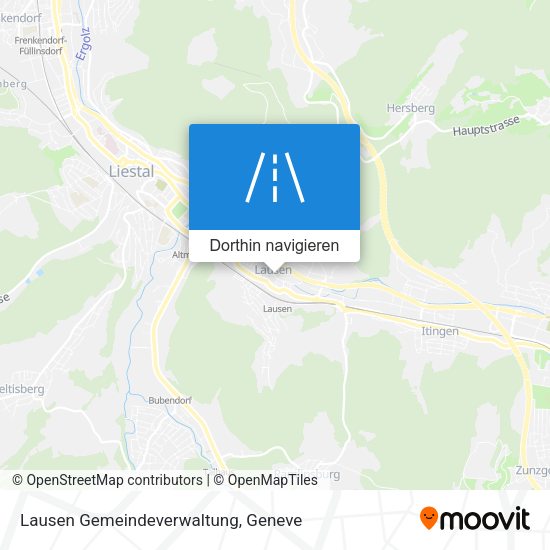 Lausen Gemeindeverwaltung Karte