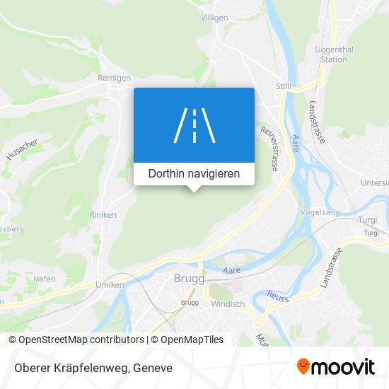 Oberer Kräpfelenweg Karte