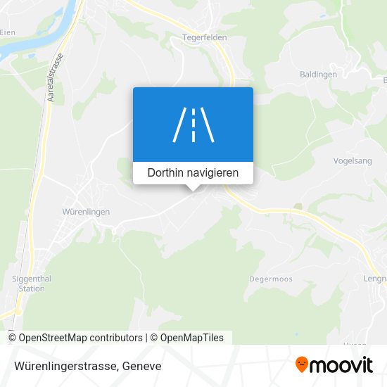 Würenlingerstrasse Karte