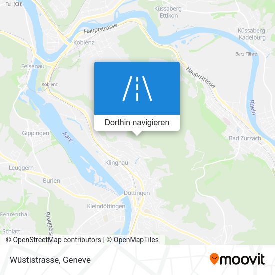 Wüstistrasse Karte