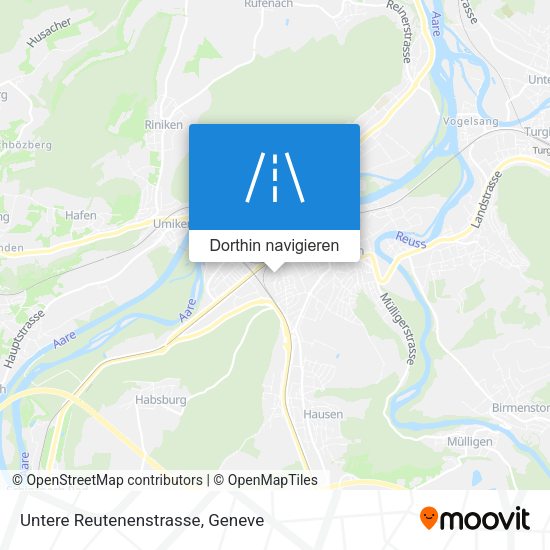 Untere Reutenenstrasse Karte