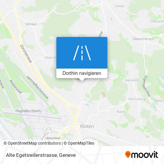 Alte Egetswilerstrasse Karte