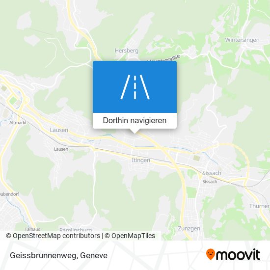Geissbrunnenweg Karte