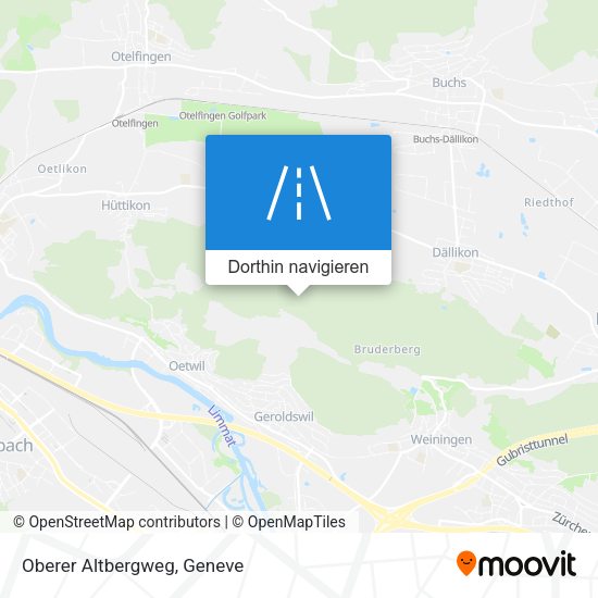 Oberer Altbergweg Karte